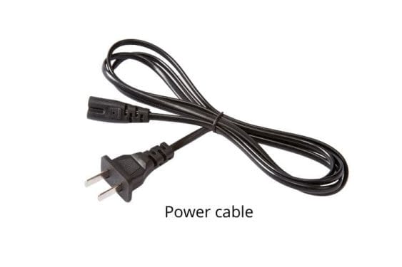 Check if the power cable is faulty or not